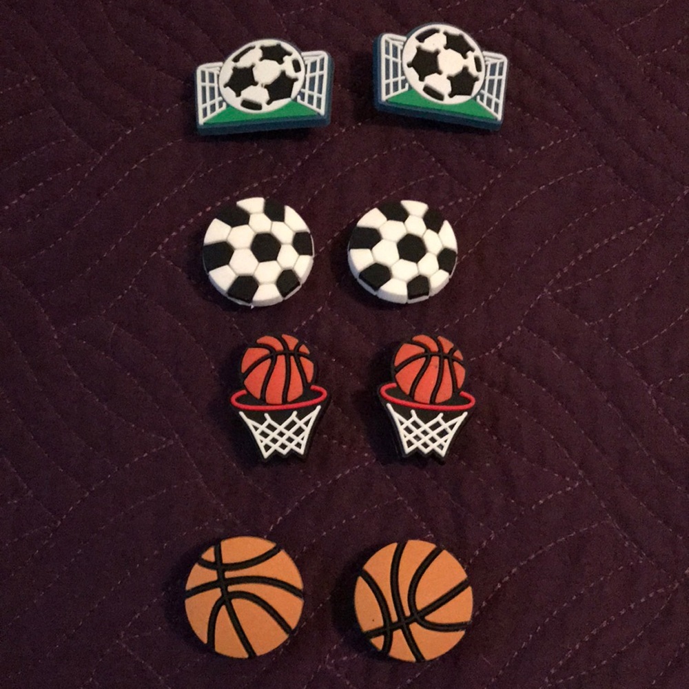 8 Soccer Basketball Crocs Charms